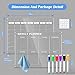 2 Pcs Acrylic Magnetic Monthly Calendar & Weekly Planner Set for Fridge, 16''x12'' Clear Acrylic Magnetic Dry Erase Calendar Weekly Menu Planner for Fridge