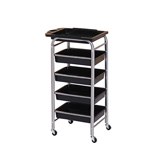 YuanYu Trolley - Barber Shop Supplies Tool Cabinet Tool Car Beauty Salon Trolley Rack shelf trolley (Color : D, Size : 36 * 31 * 82cm)