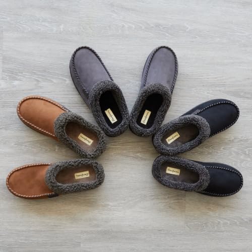 Image of Dearfoams Men's Brendan Indoor /Outdoor Breathable Memory Foam Clog House Shoe with Wide Widths Slipper