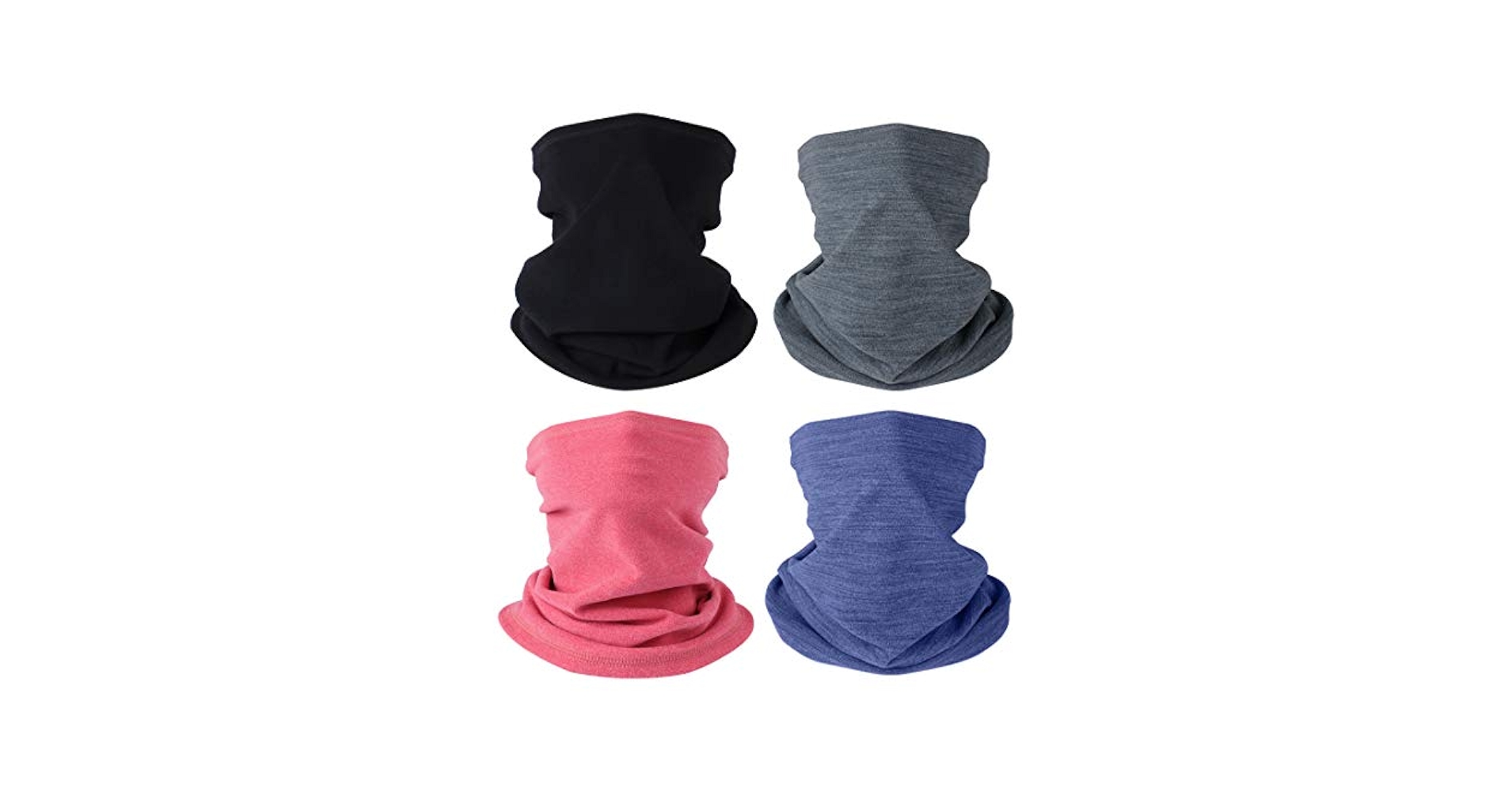 DAFIFO 4 Pieces Neck Warmer for Men & Women, Winter Fleece