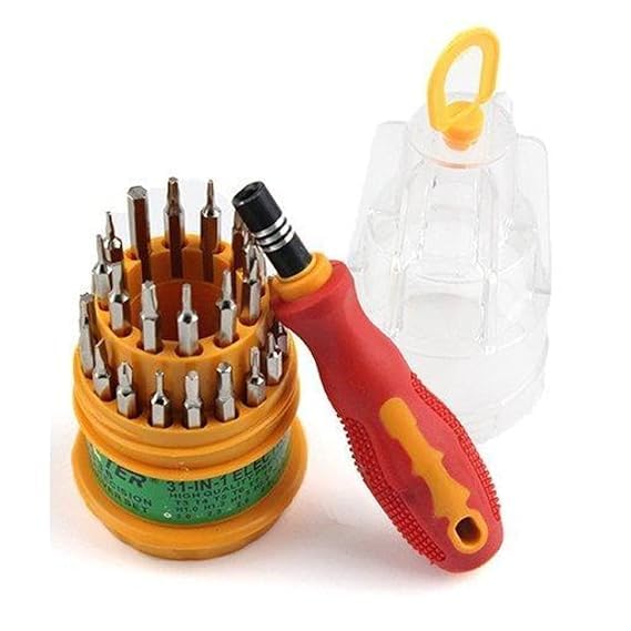 31 in 1 Screwdriver Set, Steel with 30 Screwdriver Bits