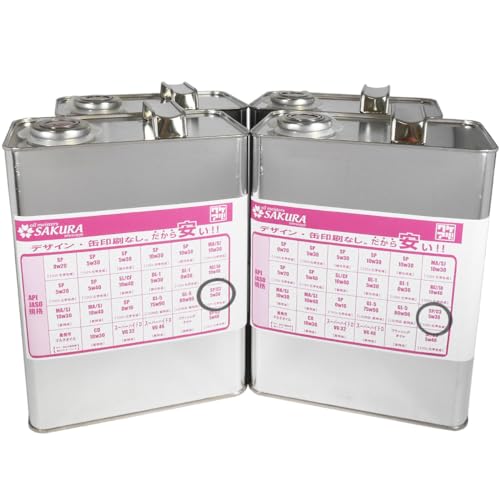 【 エンジンオイル 4L ×4缶セット】 C3/SP 5W-30 欧州車用 100%化学合成油 ワケアリ オイル C3 5W30 4L×4缶 16L ガソリン ディーゼル 兼用 全合成油 サクラ 日本製 4輪車用