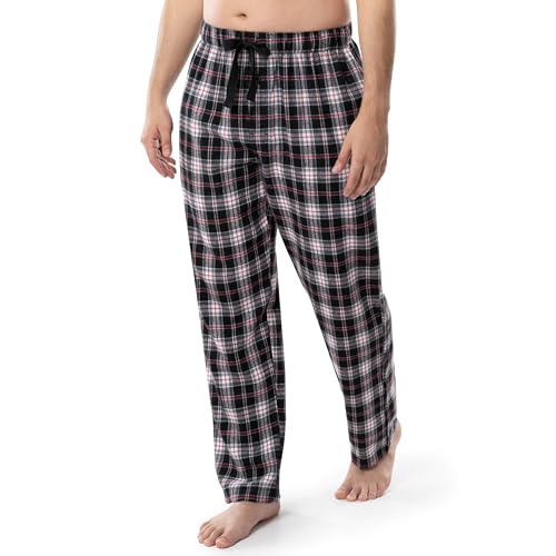Image of Fruit of the Loom Men's Soft Flannel Pajama Lounge Sleep Pant