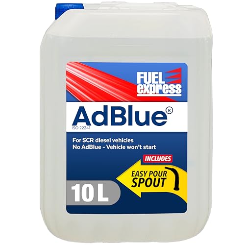 Fuel Express AdBlue 10L – Premium Diesel Exhaust Fluid with Easy Pour Spout, Reduces Emissions, AdBlue Solution for SCR Systems in Cars, Vans & Trucks
