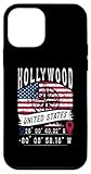 mini hollywood almeria bus Abraza tu ADN americano con este diseño de Hollywood Con la bandera de Estados Unidos y coordenadas GPS de Hollywood, Latitude y Longitude. Diseño de Estados Unidos de América.