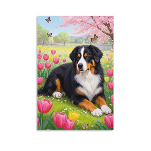Cuadros decoracion perro de montana bernes posters modernos 50x75cm