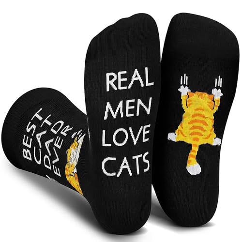 Ploxzine Best Cat Dad Ever Socks