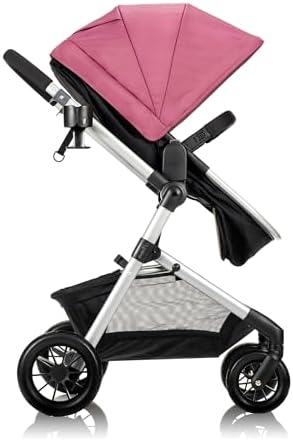 Evenflo Pivot Modular Travel System with LiteMax Preemie and Infant Car Seat (Dusty Rose Pink) - 3