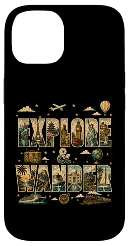 Explore And Wander ���B���e�[�W ���s �A�h�x���`���[ �A�[�g �X�}�z�P�[�X iPhone 14 �p