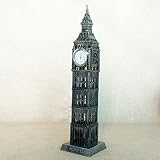 DJY-JY Decoración del hogar, estatuas, escultura de mesa, escultura moderna, estatua vintage, gris, modelo Big Ben, escultura abstracta para adornos del hogar, 30 × 8 cm, manualidades para el hogar