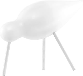 Normann Copenhagen 100167 Deko-Vogel, Holz, Weiß, 15 x 5.5 x 11 cm