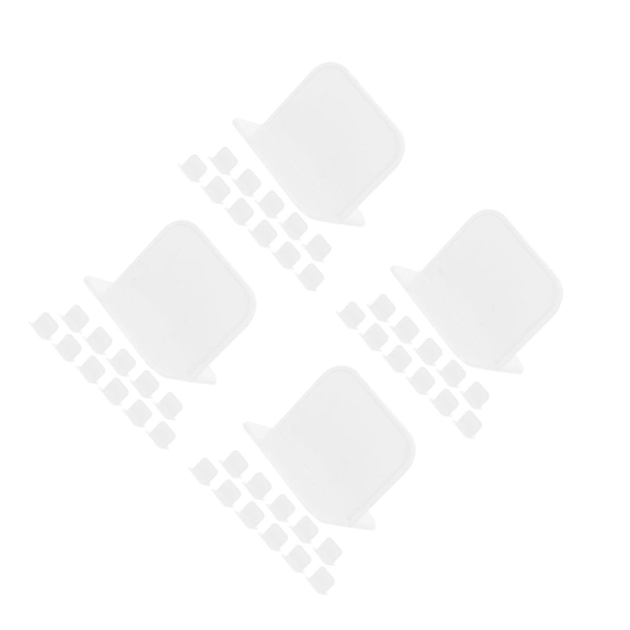 4 Sets weiße ABS-Zaunverstärkung Laufgitter, Bücherregal, Kommode, Möbel für Laufgitter, Zubehör, 12 Stück