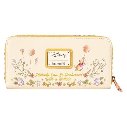 Loungefly Disney Pooh Wallet Zip Around Clutch (Yellow, Pooh)