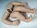 Pinky Reborn Unpainted Soft Vinyl Silicone Reborn Baby Doll Kit Set Including Head, Legs, Arms and Cloth Body Slip, Finished Size 22 Inch