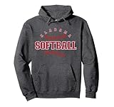 Alabama Softball Vintage Mens Kids Team Retro Softball Fan Pullover Hoodie