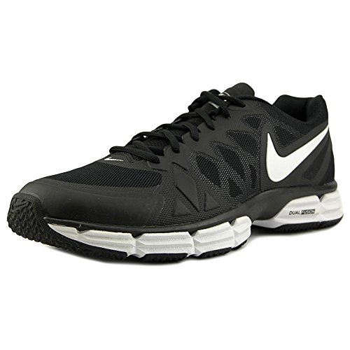 Image of Nike Men's Dual Fusion Tr VI Black,White,Metallic Silver,Pure Platinum Outdoor Multisport Training Shoes -7 UK /India (41 EU)(8 US)