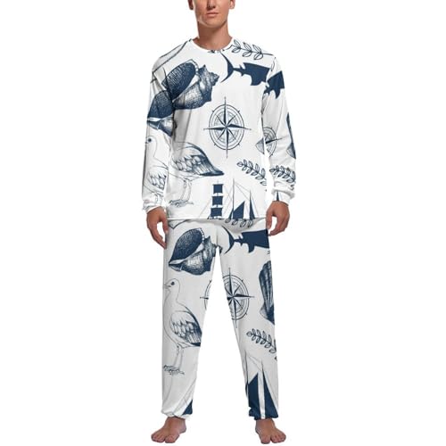 Vêtements de nuit homme haut de gamme avec pantalon et haut de pyjama en voile délicat