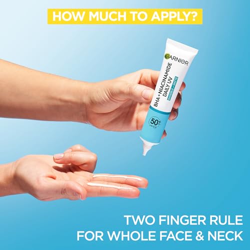 Garnier Sunscreen, With SPF50, Anti Imperfection Fluid, Prevents & Corrects Sun Damage, Invisible and Matte Finsih - Image 3