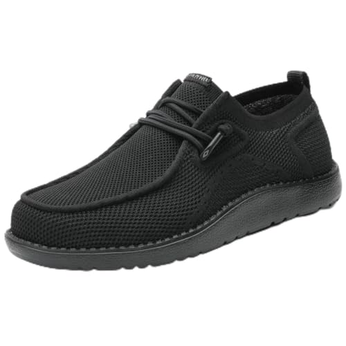 Image of 1TAZERO Men Slip On Shoes Loafer with Arch Support Insoles,Men Casual Shoes for Plantar Fasciitis | Wide Fit Design, Arch Support Footbed, Ideal for Plantar Fasciitis Relief, Lightweight All-Day Comfort Walking Shoes