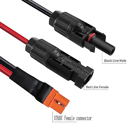 Câble solaire vers XT60i 5m rallonge pour batterie 10AWG