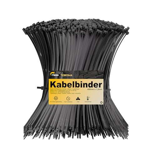 100 fascette stringicavo nero