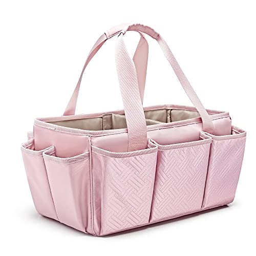 Fasrom Sewing Accessories Organizer Bag, Craft Art Supply Caddy Tote Bag For Scrapbooking And Sewing Storage, Pink (Empty Bag Only, Patent Designed) #TOP6