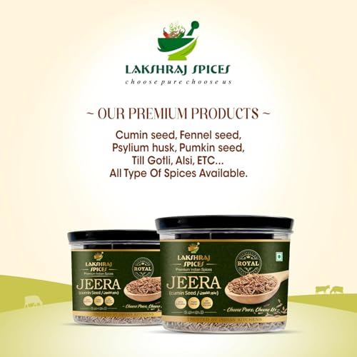 Image of LAKSHRAJ SPICES Quality for Cooking, Seasoning, and Spices (250 Gm, Cummin Seeds)