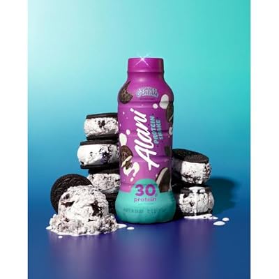 Alani Nu Protein Shake 4 Flavor Variety 12 fl oz Bottles 8-Pack Ready-to-Drink High Protein Beverage
