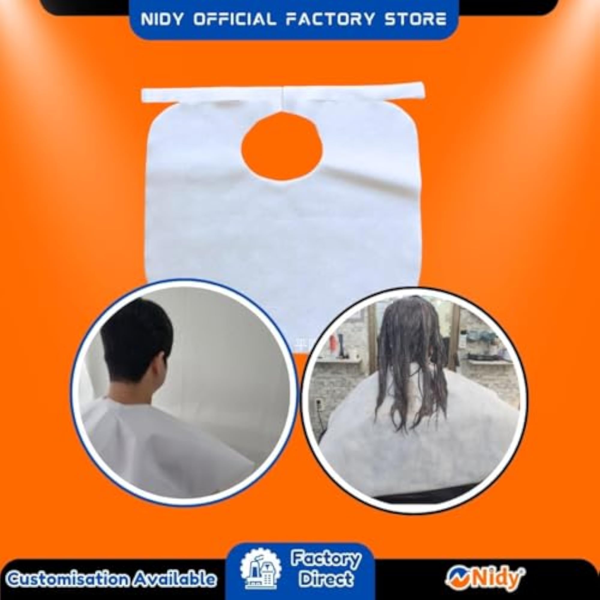 50Pcs Disposable Unisex Salon Apron