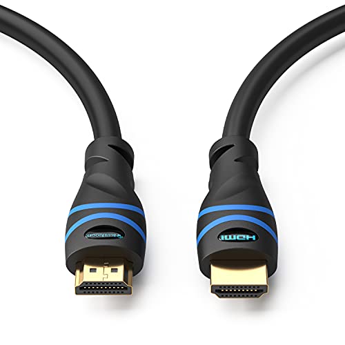 Image of BlueRigger in-Wall High Speed 18Gbps HDMI Cable - CL3 Rated - Supports 4K 60Hz, Ultra HD, 3D, 1080p, Ethernet and Audio Return Standard 20 Feet (6 Meters)