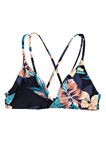 Roxy womens Printed Beach Classics Tri Bikini Top, Anthracite Tropical Sample, Medium US - Image 6