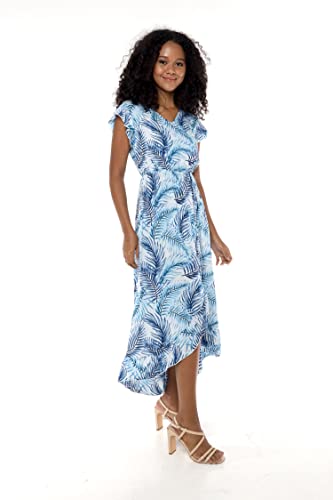 Image of Hawaii Hangover Family Matching Hawaiian Clothes, Simply Blue Leaves | Family matching Hawaiian outfits, Simply Blue Leaves, lightweight rayon, machine washable, tropical leaf print, luaus