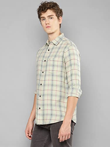 Image of Allen Cooper Checks Shirts for Men - 100% Cotton Comfort Fit Casual and Formal Shirt - Breathable, Soft, Classic Style (Multiple Colors)