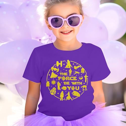Image of May The Power Be with You Shirt for Kid Boy Girl Magical Planet Tshirt Funny Magic Family Vacation Tee Top