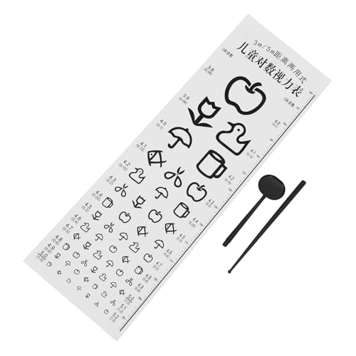 FUNOMOCYA Standard Visual Testing Chart for Boys and Girls Classroom Frame Vision Board Eye Exam Chart