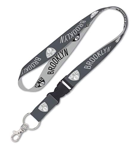 Porte-clés Brooklyn Nets lanière 2,5 cm idéal pour badge et clés