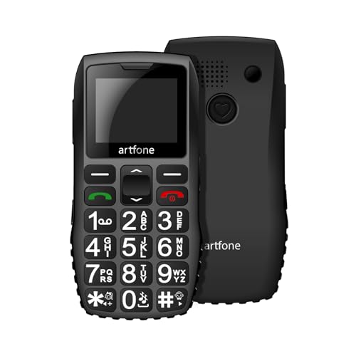 Artfone 2G Flip Big Button Teléfono Móvil Con Modo De Espera Largo Y Pantalla Grande De 2.4\