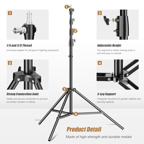 Image of Godox 380F Heavy Duty Light Stand 150in /12.6' Light Stand Spring Cushioned