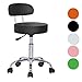 SixBros. Office Sgabello Imbottito per Ufficio Studio Medico Nero - M-95027X/2129