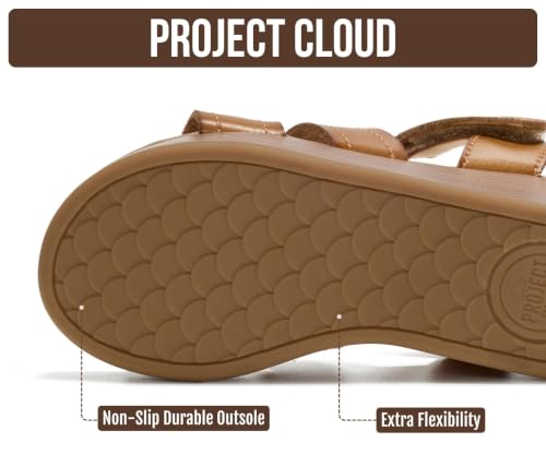 Image of Project Cloud Girls Sandals with Adjustable Buckle Wedge Sandals 2026