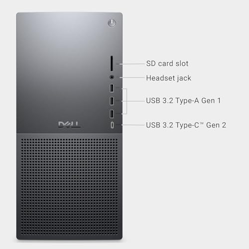Image of Dell Tower Plus EBT2250 Desktop Computer - Series 2 Intel Core Ultra 9 285K CPU, 32GB DDR5 RAM, 4TB NVMe SSD + 20TB HDD, NVIDIA GeForce RTX 5060 Ti 8GB GDDR7, Windows 11 Pro, Graphite
