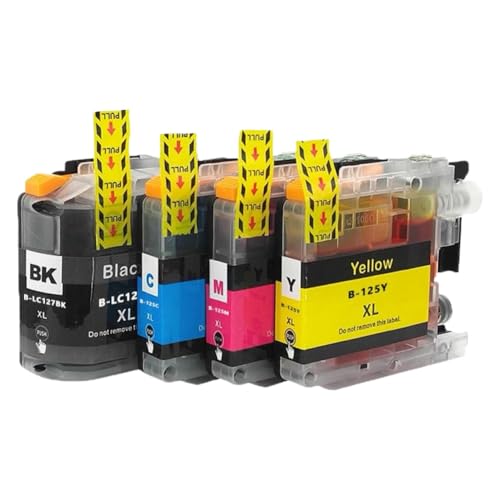 Cartouche LC127XL LC125XL haute capacité pour des impressions nettes sur MFC-J4410DW (Lot de 4)