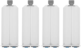 Lot de 4 tubes de mélange de colle 50 ml 1:1 à double composant pour la construction, l'électronique automobile