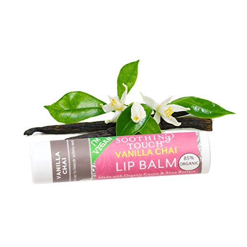 Soothing Touch Vegan Lip Balm - Grapefruit, Lemon Cardamom, Coconut Lavender, Vanilla Chai - Variety Pack Of 4 #TOP29
