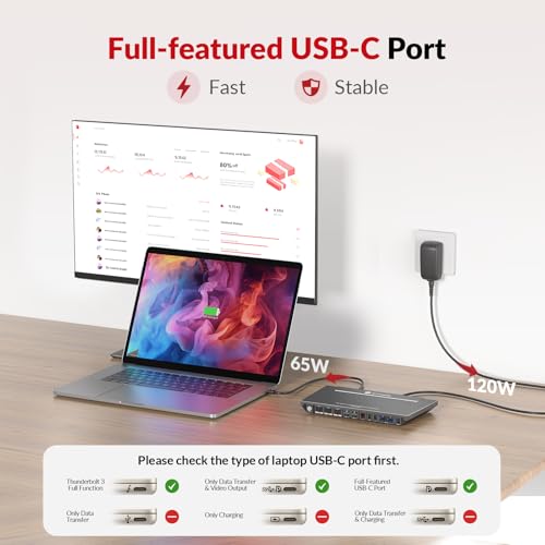 Image of AV Access KVM Switch Docking Station for a Laptop and 2 Desktop PCs Dual 4K | Type-C 65W Charging for Laptop, Ethernet, EDID, Hotkey Switch, HDMI, 4K@60Hz, 1080P@240Hz, USB 3.0