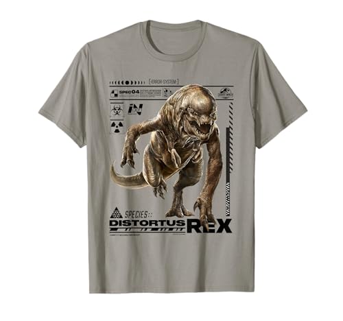 Jurassic World Rebirth Distortus Rex Ingen Species File T-Shirt