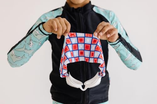 Image of Splash Place KIDS SWIM GOGGLES with Fabric Strap - GIDDY UP | Tangle-Free, Swimming Goggles for Kids, Comfy Fabric Strap Goggles