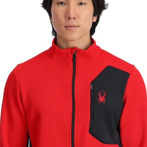Image of Spyder Men's Bandit Hybrid Full Zip Mid Layer Jacket