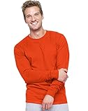 Etikettenfreies Nackenetikett Hanes 6.1 oz. Long-Sleeve Beefy-T