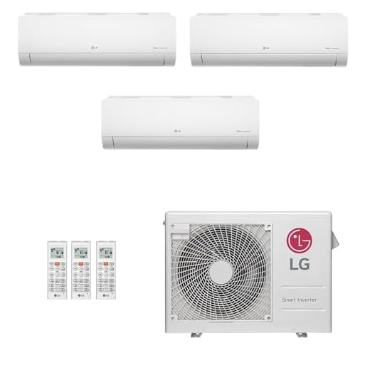 Ar-Condicionado Multi Split Inverter LG 24.000 BTUs (3x Evap HW 9.000) Quente/Frio 220V